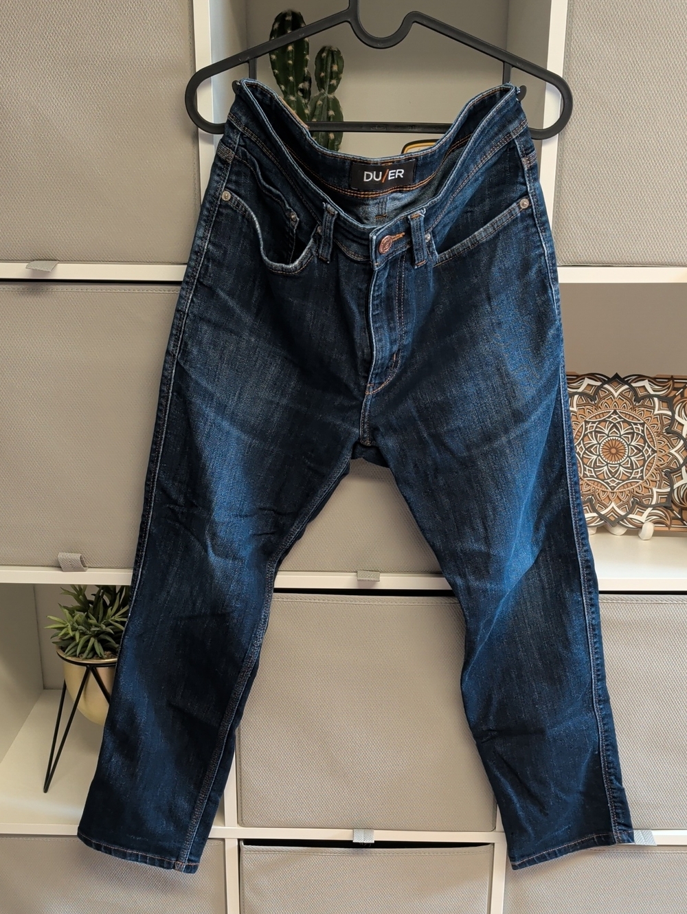 DU/ER Men's Dark Blue Denim Jeans